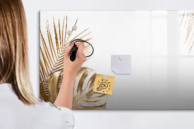 Magnetisk rittavla med motiv av exotiska blad