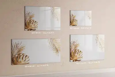 Magnetisk rittavla med motiv av exotiska blad