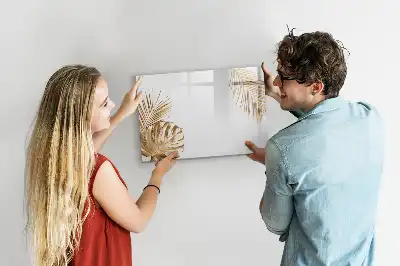 Magnetisk rittavla med motiv av exotiska blad