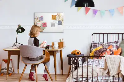 Magnetisk rittavla med motiv av exotiska blad