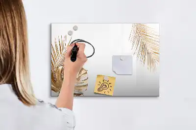 Magnetisk rittavla med motiv av exotiska blad