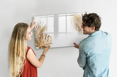 Magnetisk rittavla med motiv av exotiska blad