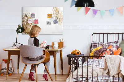 Magnetisk rittavla med motiv av exotiska blad