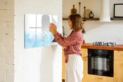 Magnetisk rittavla med målade stänk