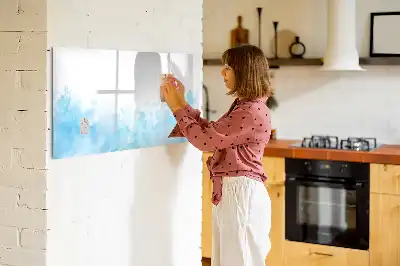 Magnetisk rittavla med målade stänk