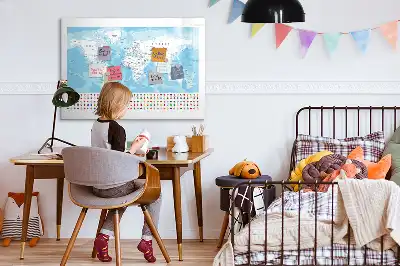 Magnetisk rittavla med kontinentkartor