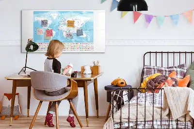 Magnetisk rittavla med kontinentkartor
