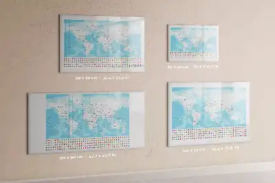 Magnetisk rittavla med kontinentkartor