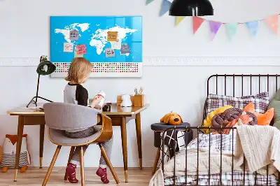 Magnetisk rittavla med konturkarta över länder