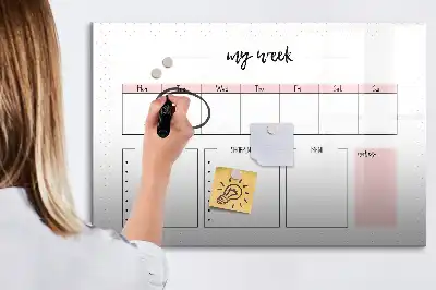Magnetisk rittavla min veckoplanerare