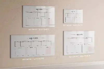 Magnetisk rittavla min veckoplanerare