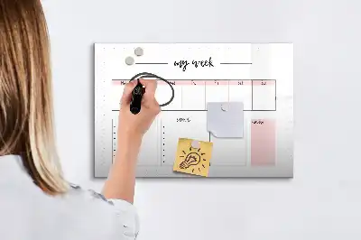 Magnetisk rittavla min veckoplanerare