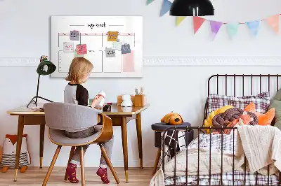 Magnetisk rittavla min veckoplanerare