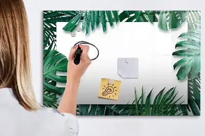Magnetisk rittavla med motiv av exotiska blad