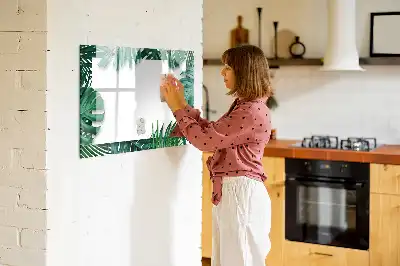 Magnetisk rittavla med motiv av exotiska blad