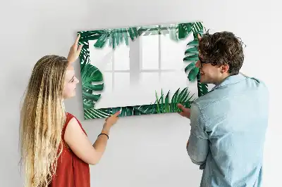 Magnetisk rittavla med motiv av exotiska blad