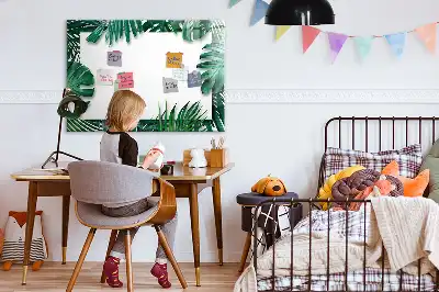 Magnetisk rittavla med motiv av exotiska blad