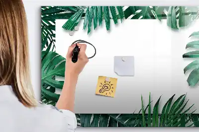 Magnetisk rittavla med motiv av exotiska blad