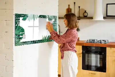 Magnetisk rittavla med motiv av exotiska blad