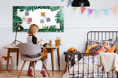 Magnetisk rittavla med motiv av exotiska blad