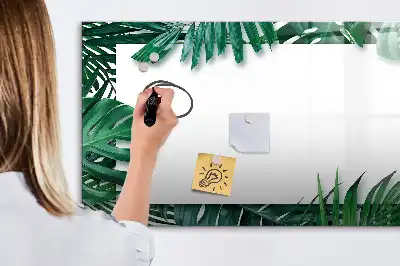 Magnetisk rittavla med motiv av exotiska blad