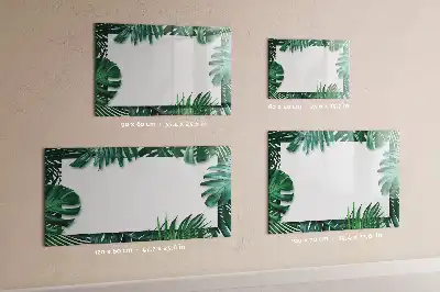 Magnetisk rittavla med motiv av exotiska blad