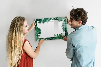 Magnetisk rittavla med motiv av exotiska blad