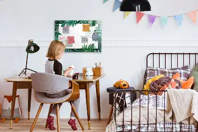 Magnetisk rittavla med motiv av exotiska blad
