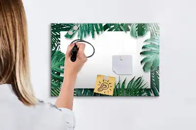 Magnetisk rittavla med motiv av exotiska blad