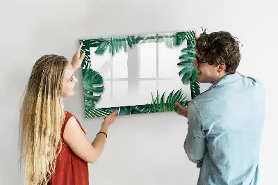 Magnetisk rittavla med motiv av exotiska blad