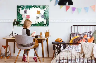 Magnetisk rittavla med motiv av exotiska blad