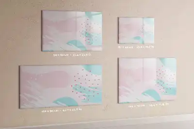Magnetisk tavla med penna och pastellabstraktion