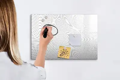 Magnetisk tavla med penna motiv med abstrakta linjer