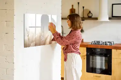 Magnetisk tavla med penna med träåderabstraktion