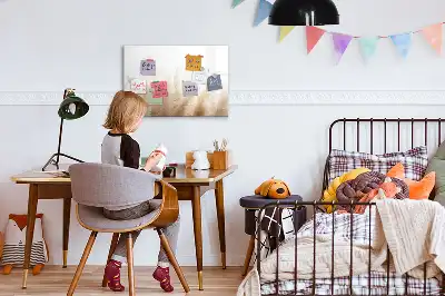 Magnetisk tavla med penna med träåderabstraktion