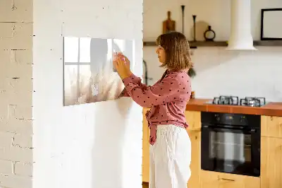 Magnetisk tavla med penna med träåderabstraktion
