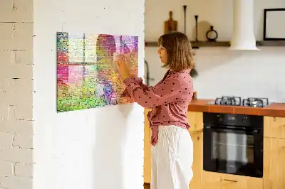 Magnetisk tavla med penna målad vägg