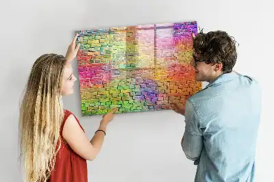 Magnetisk tavla med penna målad vägg