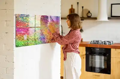 Magnetisk tavla med penna målad vägg