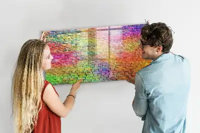 Magnetisk tavla med penna målad vägg
