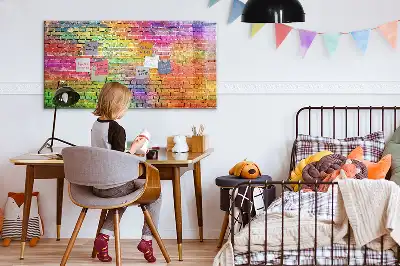 Magnetisk tavla med penna målad vägg