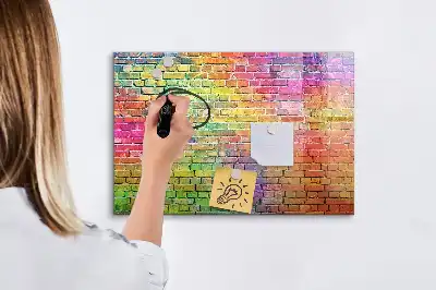 Magnetisk tavla med penna målad vägg