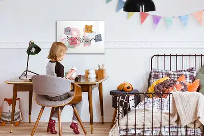 Magnetisk tavla med penna med texten Var dig själv