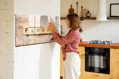 Magnetisk rittavla för familjeanteckningar