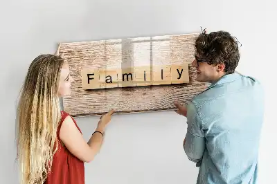 Magnetisk rittavla för familjeanteckningar
