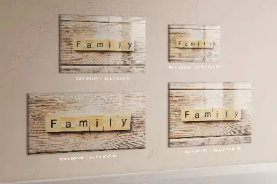 Magnetisk rittavla för familjeanteckningar