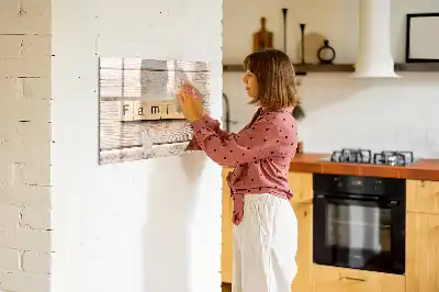 Magnetisk rittavla för familjeanteckningar
