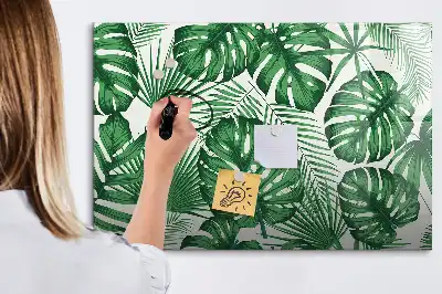 Magnetisk tavla Monstera med penna