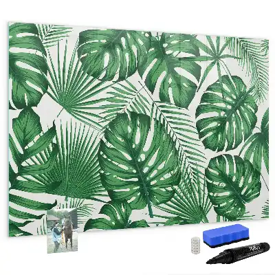 Magnetisk tavla Monstera med penna