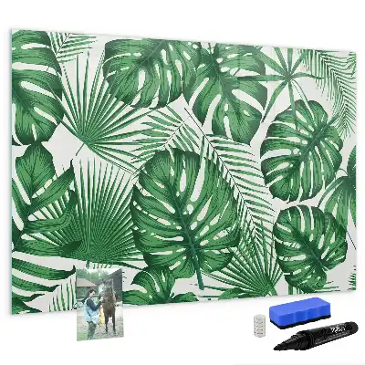Magnetisk tavla Monstera med penna